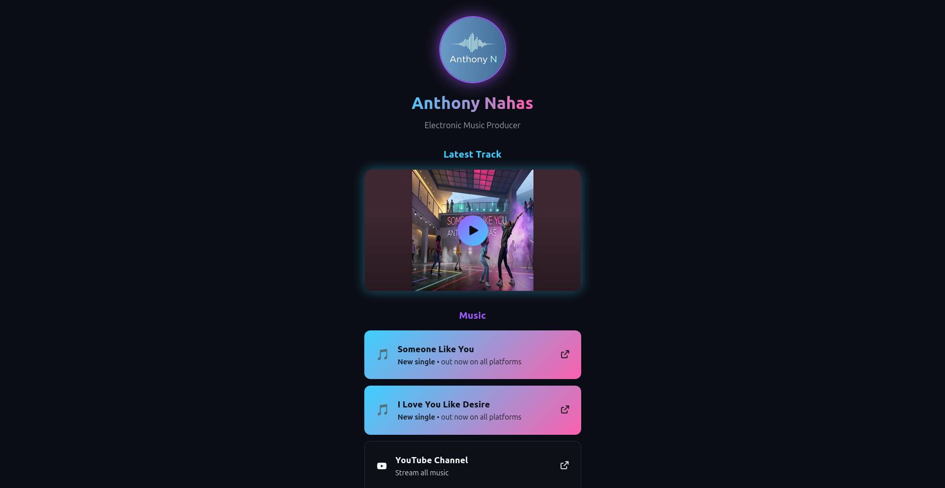 Cover preview of Anthony Nahas’ Curvea Pages link page